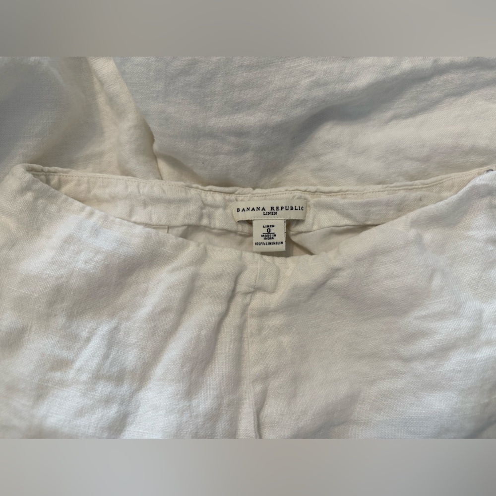 Banana Republic White A-Line Skirt - Picture 5 of 6
